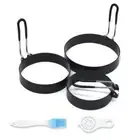 Stainless Steel Pancake Rings Nonstick Coating Assorted Sizes for Cooking