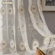 European Curtains for Room Sheer Yarn Tulle Window Screen Guaze Window Screen