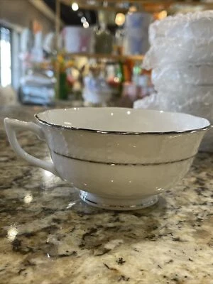 HEREND CHINA PLATINUM EDGE TEA CUP