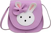 [LOHGOU] Cute Bunny Crossbody Purse for Girls, Small Bow Rabbit Shoulder Bag Wallet Pouch Hangbag for Teen Girls