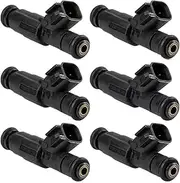 6 PCS Fuel Injectors Nozzle Compatible with Jeep Grand Cherokee WJ 1999-2004 4.0L Car Parts Accessories 404854181 0280155784