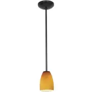Access Lighting 28069-1R-ORB/AMB Sherry Pendant Oil Rubbed Bronze