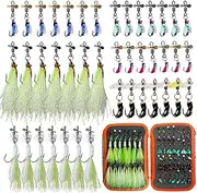 Ice Fishing Jigs Kit - Ice Fishing Fly Hook Lures - Multi-Purpose Bait Kit for Stream Adventure or Lake Adventure