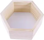 CORHAD Hexagonal White Wall Shelf for Boys and Girls Room Small Corner Shelves Storage Rack