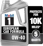 Mobil 1 FS European Car Formula Full Synthetic Motor Oil 0W-40, 5 Quart