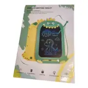 Kids LCD Writing Tablet 10" - Cute Green and Yellow Dinosaur Design