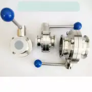 1 1/2" 38mm New Sanitary Butterfly Valve SS304 Tri-Clamp Beer Dairy Product