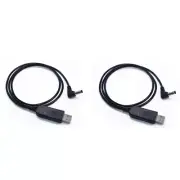 2X USB Charger Cable BaoFeng UV-5R CH-5 UV-82 CH-8 UV-9R CHR-9700 Walkie Talkie