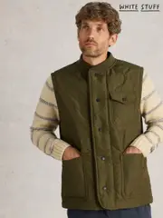 White Stuff Green Tenby Quilted Gilet (AN5651) | $196