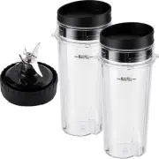 5-piece Ninja Blender Cups Replacement Single Serve 16oz Cups with Sip & Seal...