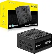 CORSAIR RM750e (2025) Fully Modular Low-Noise ATX Power Supply with 12V-2x6 Cable – ATX 3.1 & PCIe 5.1 Compliant, Cybenetics Gold Efficiency, 105°C-Rated Capacitors, Modern Standby Mode – Black