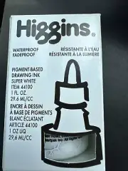 Higgins Super White Ink 1oz - H44100