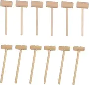 GRIRIW 20Pcs Mini Solid Hammers Educational for Creative Pounding Mallet for Cake Decorating Crab Opening Compact Design for Storage