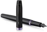 Parker IM Vibrant Rings Fountain Pen, Purple