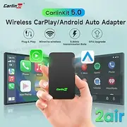 CarlinKit 5.0 CarPlay Android Auto Wireless Adapter Portable Dongle for OEM Car Radio with Wired CarPlay/Android Auto 2023 Newest CPC200-2AIR Available for And