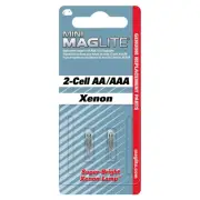 maglite replacement lamps for 2 cell aa mini flashlight led super bright 2 pack