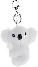 PLAFOPE Koala Doll Keychain Phone Charm Strap Backpack Pendant Backpack Stuffed Keychain Plush Purse Sling Backpack Purse Cute Keychains for Women Child Ornament White Cartoon Zinc Alloy