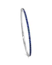 Sabrina Designs 14K 1.77 ct. tw. Sapphire Flexible Bangle Bracelet