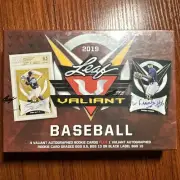 2019 LEAF VALIANT BASEBALL Sealed Hobby Box WITT DOMINGUEZ VOLPE CARROLL JROD !
