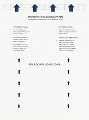 Laser & Inkjet Printer Cleaning Sheet (8.5 x 11) 10 Sheets