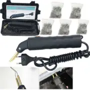 Plastic Repair Kit Hot Stapler Car Bumper Cut Connect Welding Gun +500 Staples