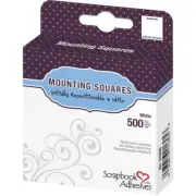 3L Scrapbook Adhesives Repositionable Mounting Squares 500/Pkg White