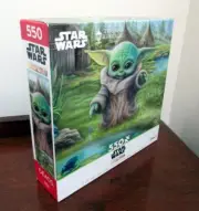 Mandalorian Child's Play Disney Star Wars Baby Yoda Thomas Kinkade 550 pc Puzzle