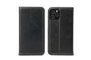 For iPhone 12 Pro Max Case PU Leather Wallet Protective Cover Kickstand Black