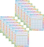 HAPINARY 50pcs Incentive Card Schedule Prizes for Attendance Sticker Reward Chart for Classroom Chart Retro Classroom Incentive Chart Classroom Attendance Chart Daycare Must Haves