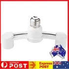 E27 To 2E27 Bulb Base Adapter Durable 85-285V 2 Heads Light Base for Home Hotel