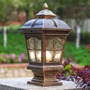 POST LIGHTS Outdoor Column Lights, Waterproof Antirust Aluminum Pillar Lamp E26.