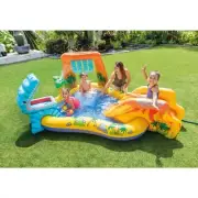 Intex Dinosaur Play Center Inflatable Swimming Pool Outdoor Water Park with Slid