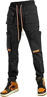 [SCREENSHOT] Mens Hip Hop Premium Multifunctional Utility Nylon Cargo Pants - Crisp Shell Fabric 3D Pockets Tapered Fit Bottoms
