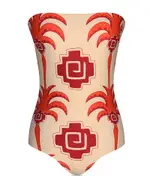 Johanna Ortiz Alta Mar Bandeau One Piece Swimsuit