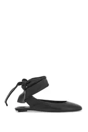 The Attico Ankle Strap Flat Shoes 36,37.5,37,38.5,38,39.5,39,40 Black