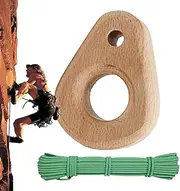 Finger Board Rock Climbing,Ergonomic Grip Wooden Hangboard Doorway Mount - Portable Workout Equipment for Hand Finger Strength Training
