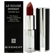 Le Rouge Interdit Intense Silk Lipstick - 334 Grenat Volontaire by Givenchy for Women - 0.12 oz Lipstick (Refillable)