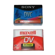 2 Mini DV Cassette Tapes Maxwell Sony Premium Color New Sealed 60 Minute