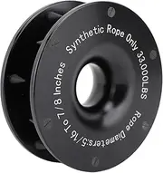 Winch Recovery Ring, Winch Snatch Recovery Ring 33000 lbs Bruchfestigkeit für ATV UTV SUV Truck Dirt Bike 5/16 bis 7/8in Seil (Black)