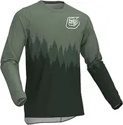 [HULG] Herren-Mountainbike-Trikot, Herren-Radtrikot, Motocross, Downhill-Trikot, Schnell Trocknend Und Atmungsaktiv, Geeignet Für MTB/BMX/Cross-Country-Motorräder Und Andere Sportarten