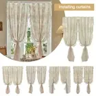 Pastoral Style Lace Gauze Curtains Light Blocking Luxury Curtain