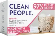 The Clean People Fabric Softener Sheets-Dryer Sheets-Softens Spring, 120 Sheets