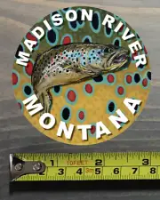Madison River Sticker Montana Fly Fishing Decal Trout Abel Ross Reels Hatch