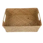 Food Display Basket Kitchen Storage Box Natural Woven Shopping