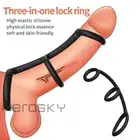 Reusable Penis Extender Ring Enlarger Extension Sleeve Bigger Girth Enhancer MEN