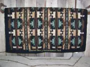 Broken Arrow Show Blanket - 38 x 34 (Black Base/Fawn & Sage Accents)