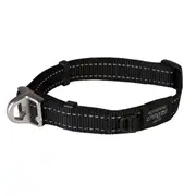 Rogz Large Black Safety Clip Utility Collar for Dogs