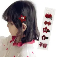 在飛比找momo購物網優惠-【JoyNa】3組入-兒童髮夾 寶寶髮夾 兒童卡通蝴蝶結髮飾