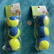 (2) 3-PACK TENNIS BALLS--FETCH FOR Small PETS