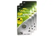 3pc GP LR44 A76 V13GA 1.5V Alkaline Button Cell Batteries for Calculators Watch